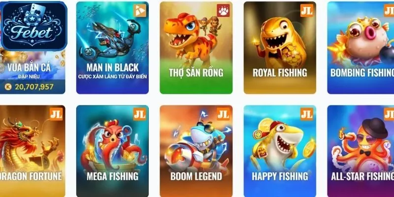 Âm thanh chân thực hiệu ứng sống động tăng cảm giác bắn cá Febet