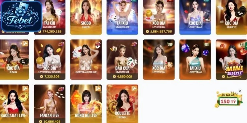 Casino Febet tối ưu hệ thống nhanh mượt trải nghiệm liền mạch