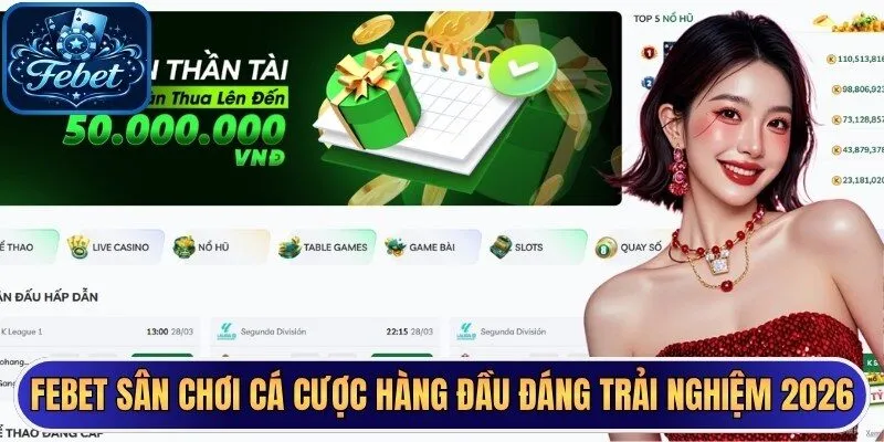 Febet sân chơi cá cược hàng đầu đáng trải nghiệm 2026