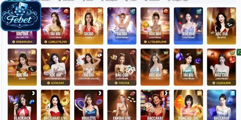 Nhiều game chơi casino đặc sắc