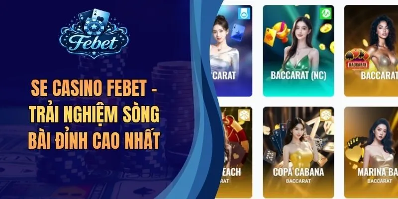 SE casino Febet – Trải Nghiệm Sòng Bài Đỉnh Cao Nhất