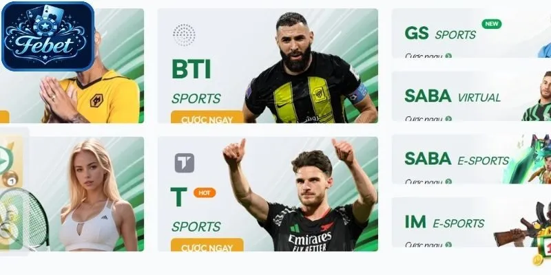 Thể thao Febet quy tụ đối tác dữ liệu lớn uy tín